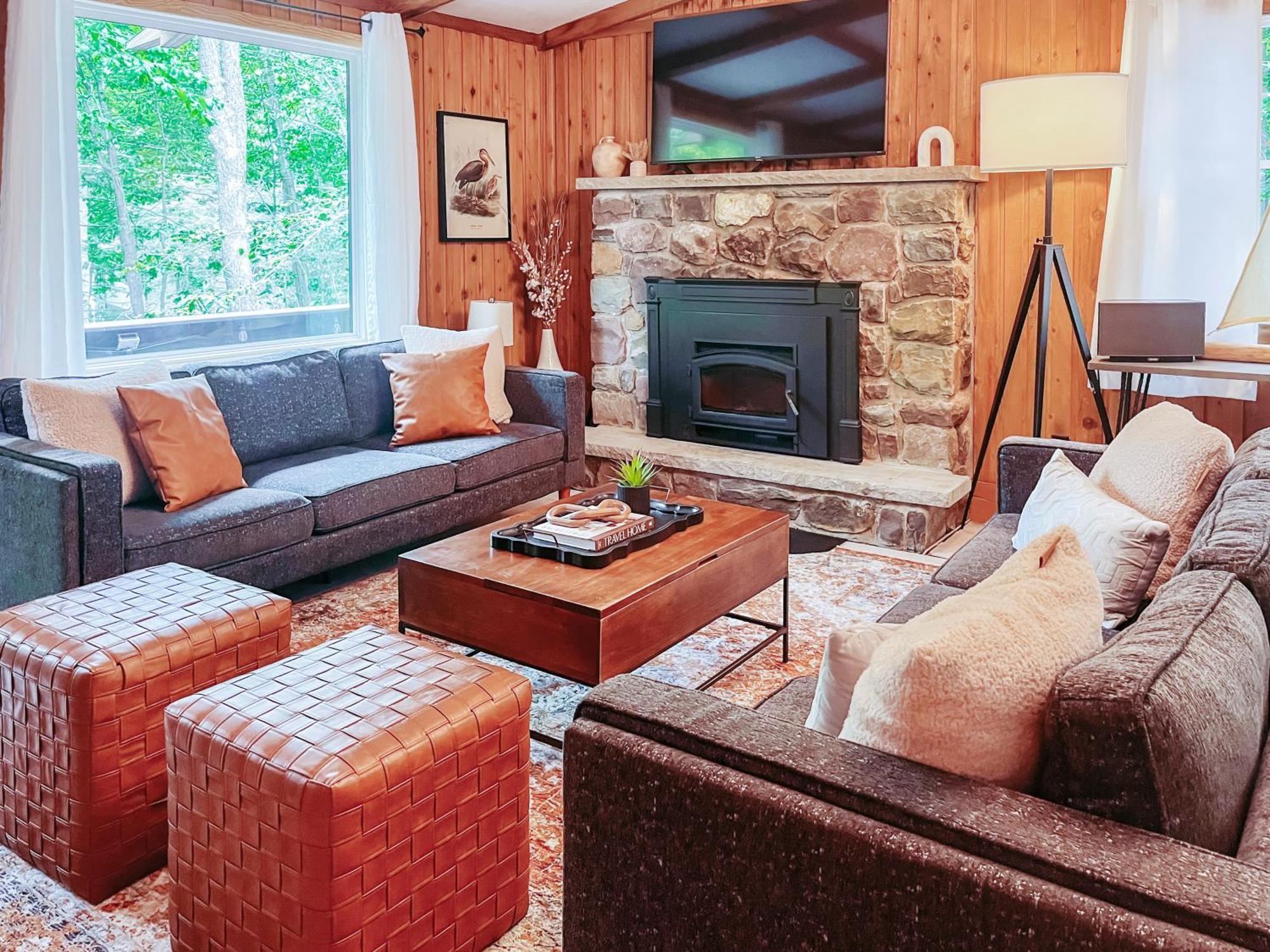 Stylish And Cozy Cabin, Walking Distance To Big Bass Lake Gouldsboro Екстериор снимка